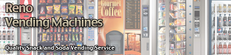 Reno vending equipment including Snack Vending Machines, Coffee Vending Machines, Cold Food Vending Machines, Coca Cola Vending Machines. 